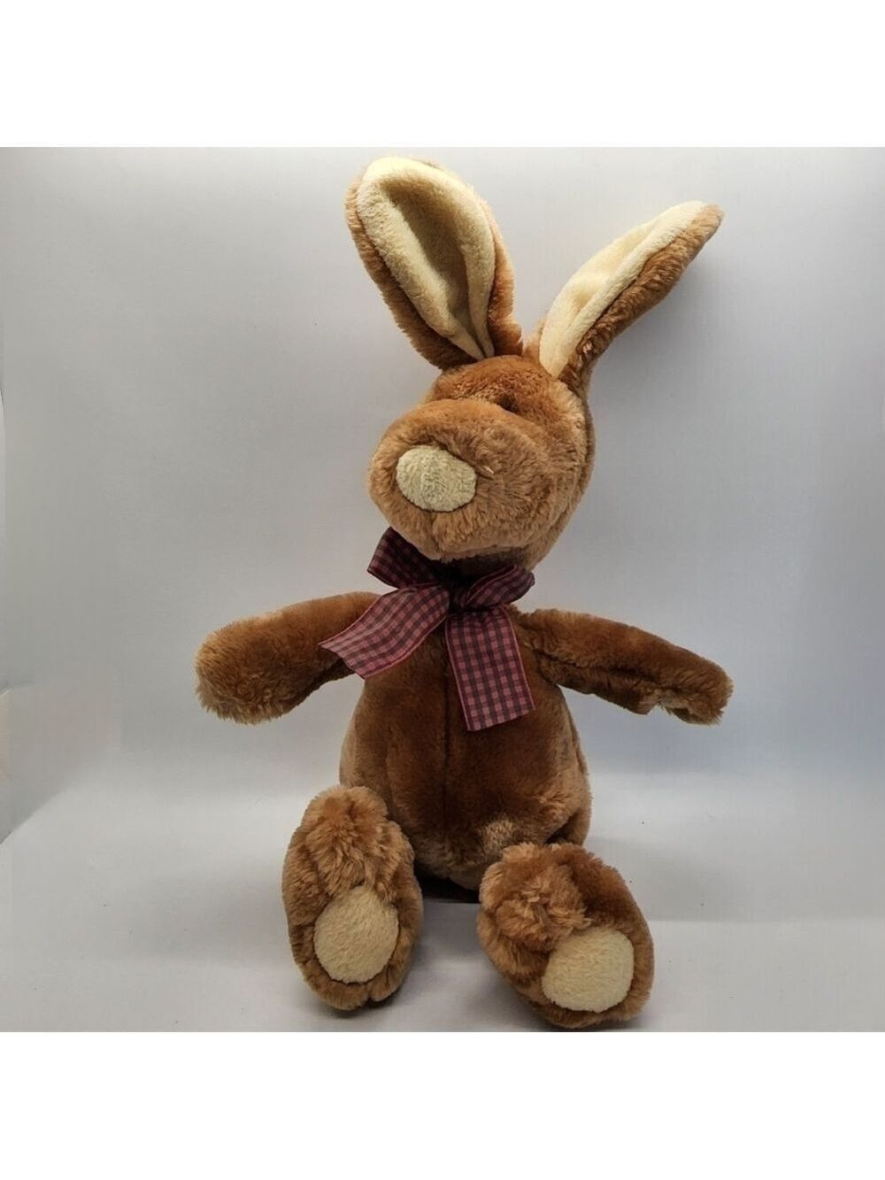 GUND Vintage Clover the Brown Bunny rabbit long snoopy face plush stuffed animal - Picture 3 of 14